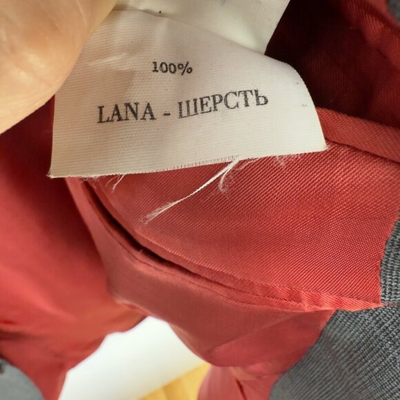 ERMENEGILDO ZEGNA Trofeo Wool 3 Button Front Checked Grey Blazer Jacket Size 50R - Picture 11 of 13